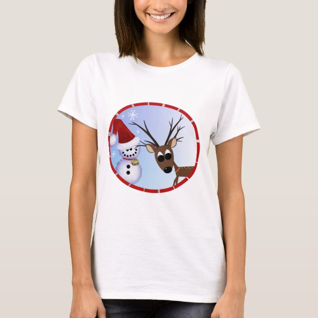 Camiseta de Navidades de renos (Anverso)
