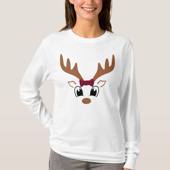 Camiseta de Navidades de renos (Anverso)