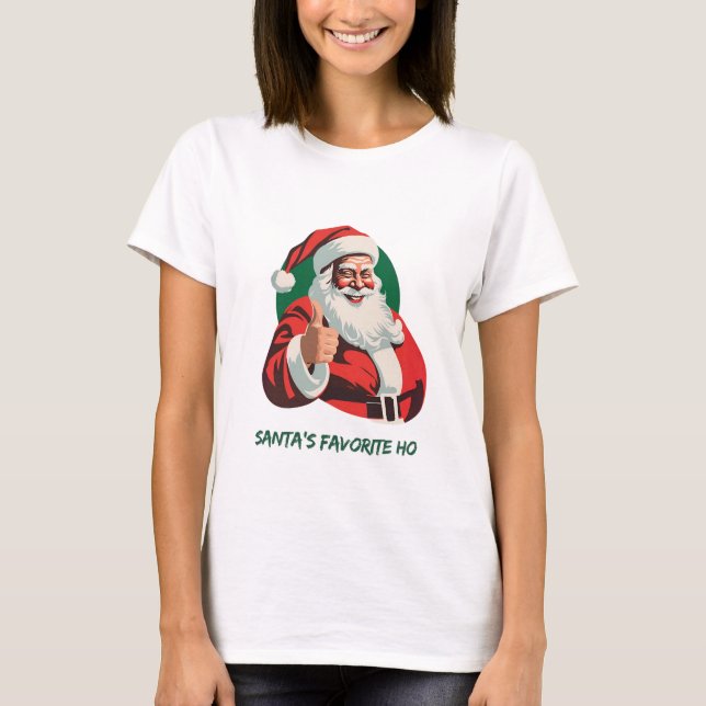 Camiseta de Navidades de Santa Claus - Diversión y (Anverso)