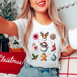 Camiseta de Navidades de Santa Smile