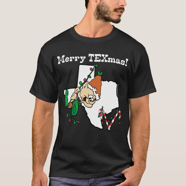 Camiseta de Navidades de Texas (Anverso)