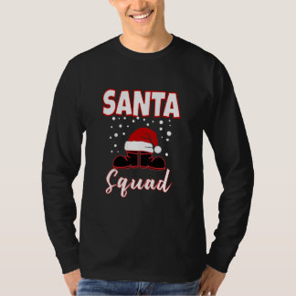 Camiseta de Navidades del Escuadrón de Santa con p