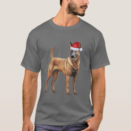 Camiseta de Navidades divertidos de malinois perro