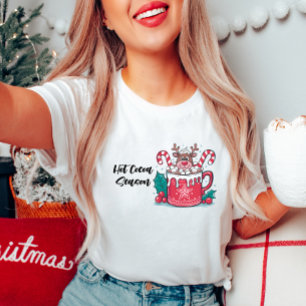Camiseta de Navidades en temporada de cacao calien