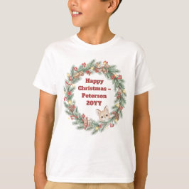 Camiseta de Navidades familiares - corona de Navid
