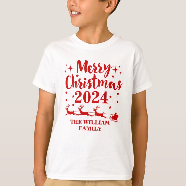 Camiseta de Navidades familiares personalizados (Anverso)