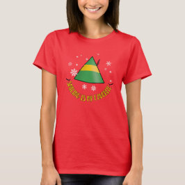 Camiseta de Navidades femeninas sonrientes favorit