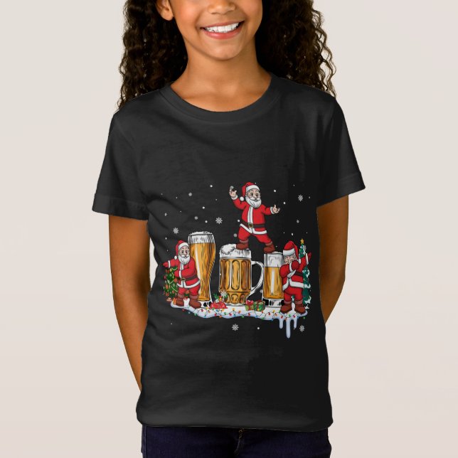 Camiseta de Navidades feos para hombres que beben  (Anverso)