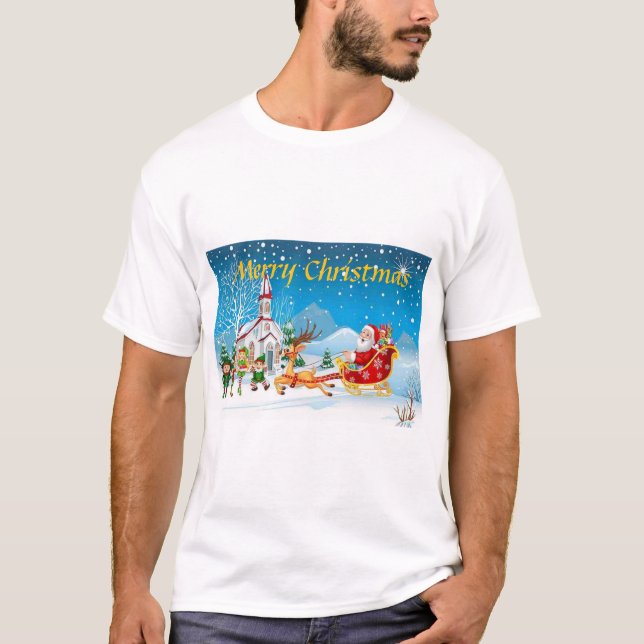camiseta de Navidades festivos (Anverso)