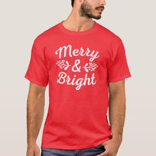 Camiseta de Navidades merry y Bright