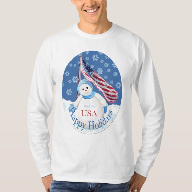 Camiseta de Navidades patrióticos para las tropas (Anverso)