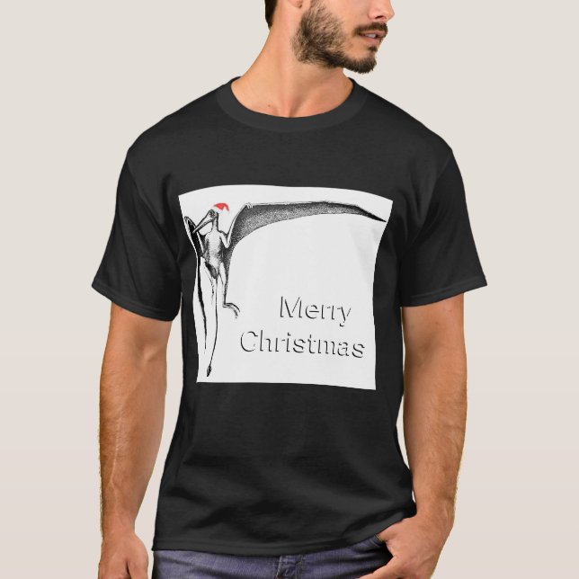Camiseta de Navidades pterodáctilos (Anverso)