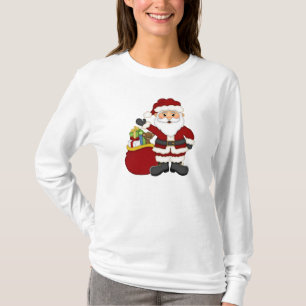 Camiseta de navidades Santa Holiday Womens