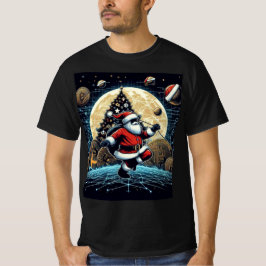 Camiseta de Navidades Scifi Santa Crypto