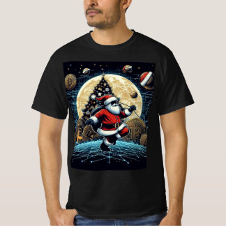 Camiseta de Navidades Scifi Santa Crypto