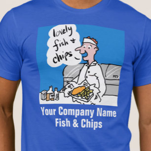 Camiseta de Negocio de Pescado y Patatas Fritas