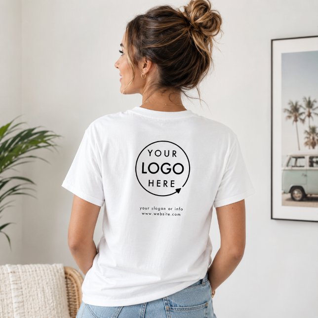 Camiseta de negocios | Camisetas de personal con l (Minimalist company branded t-shirts for your team apparel employee uniforms or promotional swag.)
