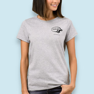 Camiseta de negocios de mujeres con logotipo de em