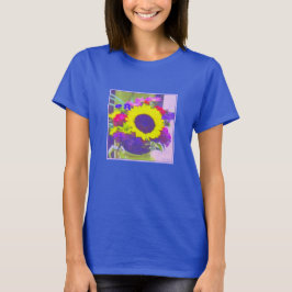 Camiseta de Neon Bouquet Ladies Plus-Size