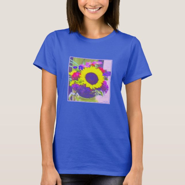 Camiseta de Neon Bouquet Ladies Plus-Size (Anverso)