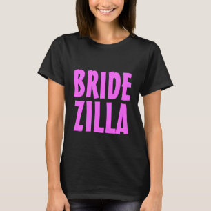 Camiseta de Neon Pink Bridezilla para ser novia