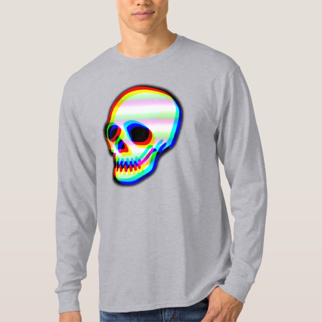 Camiseta de Neon Skull Ilustracion (Anverso)