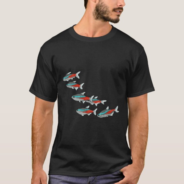 Camiseta De Neon Tetra Fish (Anverso)