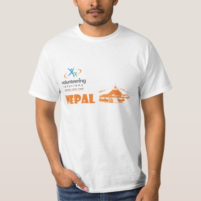 Camiseta de Nepal - soluciones voluntarias (Anverso)
