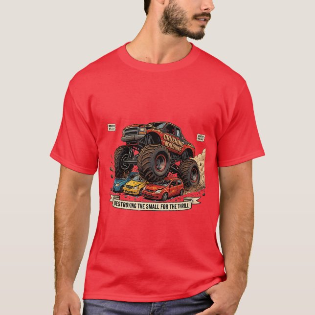 Camiseta de neumático de repuesto de camión monstr (Anverso)