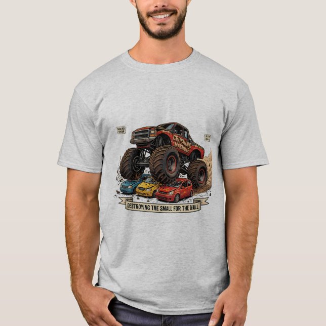 Camiseta de neumático de repuesto de camión monstr (Anverso)