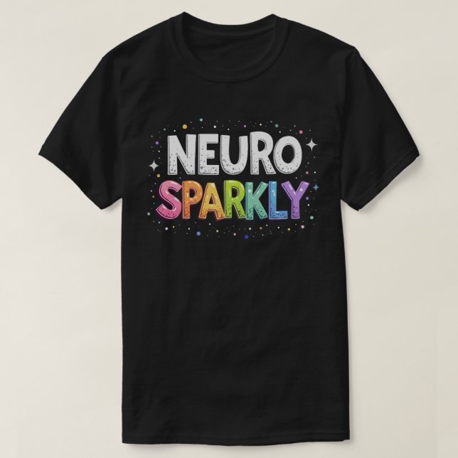 Camiseta de Neurodiversidad con Brillo para Autism (Diseño del anverso)