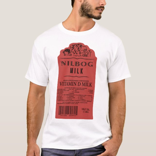 Camiseta de Nilbog Milk (Anverso)