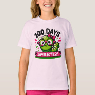 Camiseta de niña 100 días más inteligente