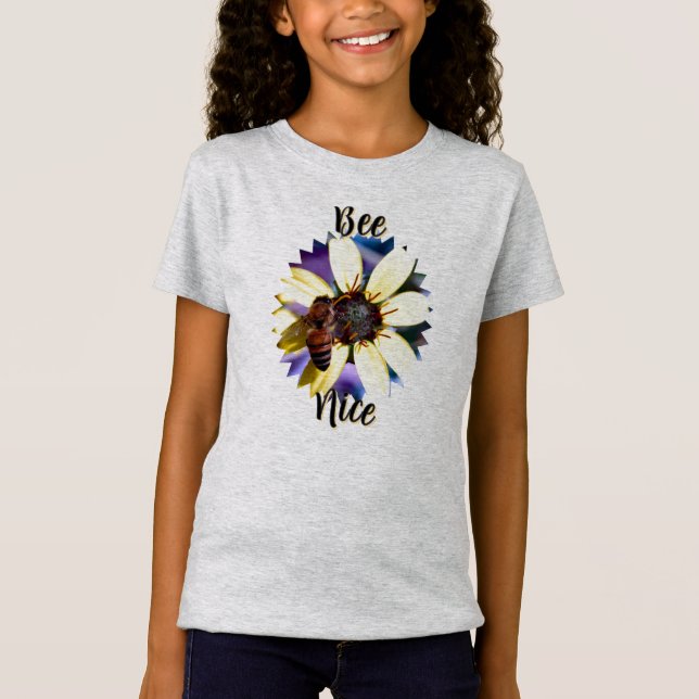 Camiseta de niña Bee Nice (Anverso)
