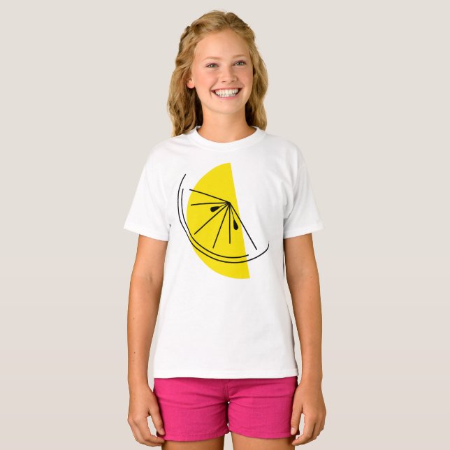 Camiseta de niña Citrus Lemon (Anverso completo)