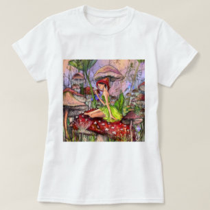 Camiseta de niña con champiñones