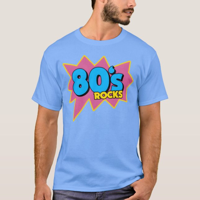 Camiseta de niña con cubo de Rubic de neón de los  (Anverso)