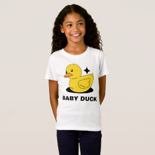 Camiseta de niña con estampado de patito bebé