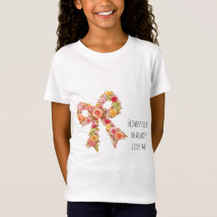Camiseta de niña con lazo floral   Monada para niñ