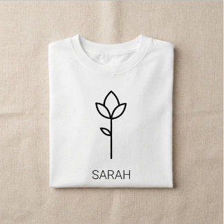 Camiseta de niña con nombre personalizado
