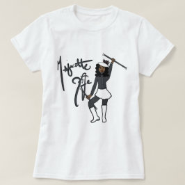 Camiseta de niña con remolino gris blanco
