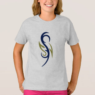 Camiseta de niña con símbolo de llama tribal
