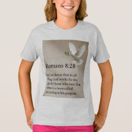 Camiseta de niña con versículo bíblico Romanos 8:2