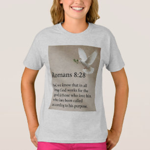 Camiseta de niña con versículo bíblico Romanos 8:2