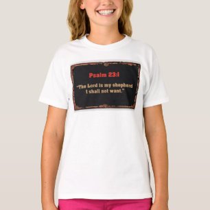 Camiseta de niña cristiana con versículo bíblico d