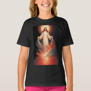 Camiseta de niña cristiana del glorioso Cristo res