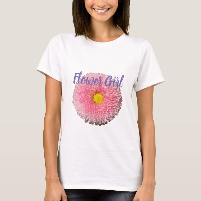 Camiseta de niña de flores Daisy Blossom (Anverso)