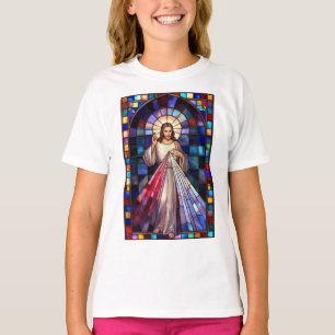 Camiseta de niña de la Divina Misericordia de Jesú