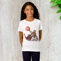 Camiseta de niña de Lanzando al Aro
