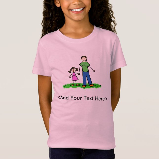 Camiseta de niña de papá (Brunette) (Anverso)